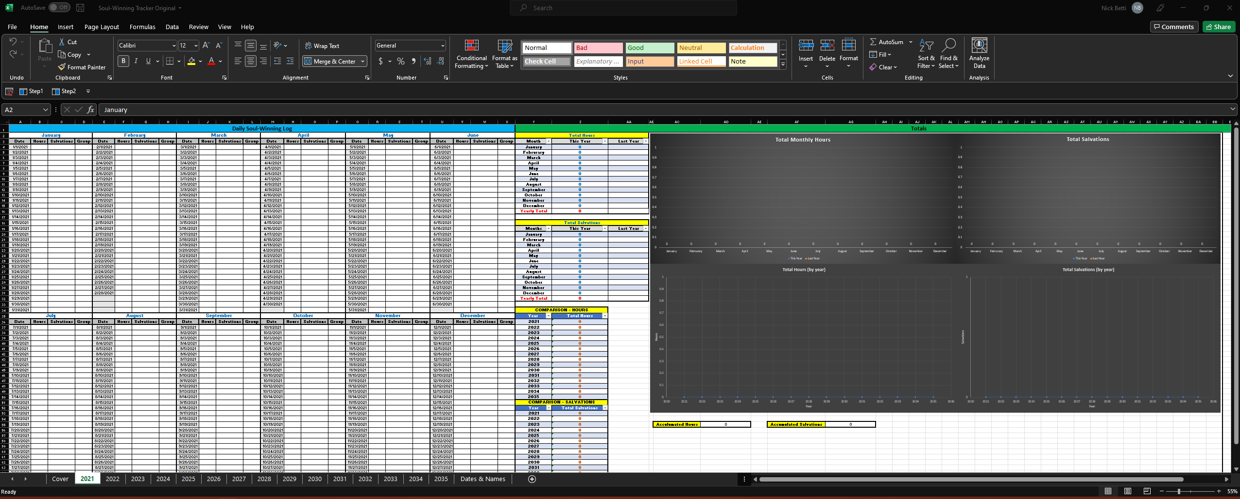 Soulwinning Tracker